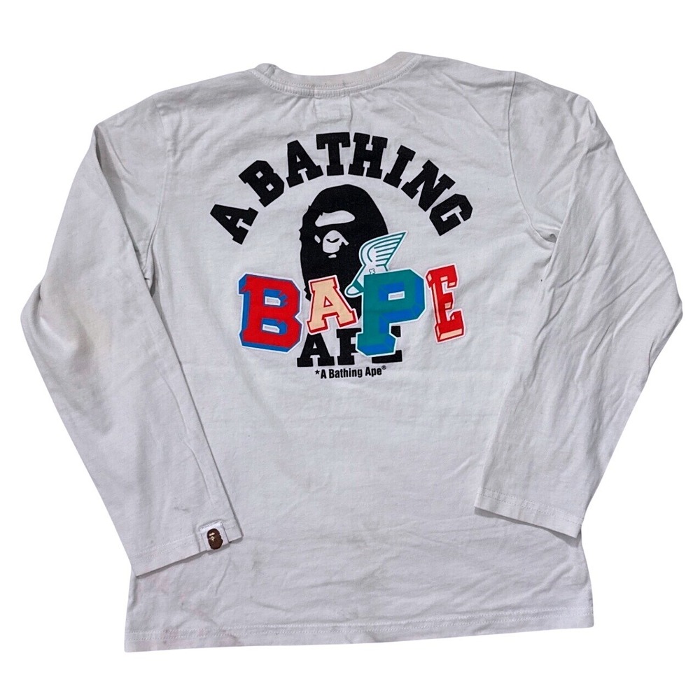 Bape Baby Bathing Ape Long Sleeves Kids 10-12